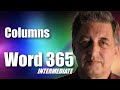 #25 Word 365 Tutorial Intermediate - Columns in Word Documents