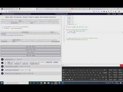 Basic Data Structures: Access Property Names with Bracket Notation