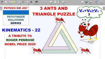 PATHFINDER PHYSICS VIDEO SOLUTIONS | 3 ANTS AND TRIANGLE | KINEMATICS-22 | UNSEEN INCREDIBLE METHOD