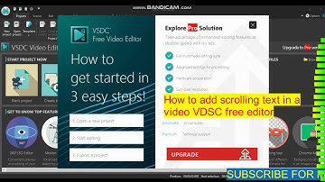 How to add Scrolling Text in a video using VSDC Free Video