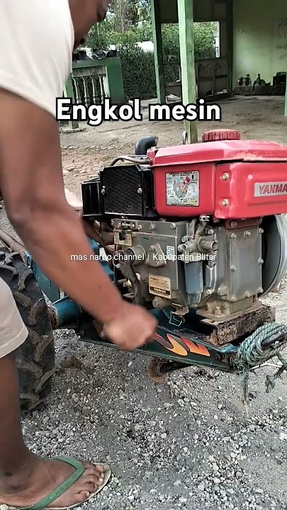 engkol / menghidupkan /starter mesin Yanmar TF65RDI #diesel #yanmar