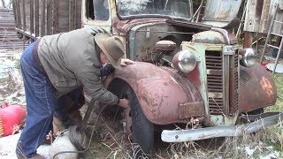 1938 GMC sits for 10 years - WILL IT START ???!!!