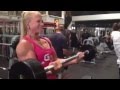 Sarah Backman biceps curls