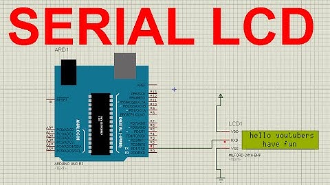 Arduino tutorial:serial lcd with arduino on proteus in hindi