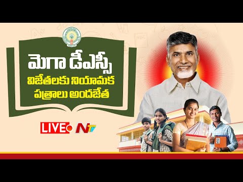 CM Chandrababu LIVE : మెగా డీఎస్సీ విజేతలకు నియామక పత్రాలు అందజేత | NTV Telugu - NTVTELUGU
