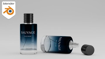 How to Model a Realistic Perfume Bottle in Blender 3D | Full Tutorial