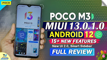 Poco M3 New MIUI 13.0.1.0 Android 12 Update Full Features Review | MIUI 13 Poco M3 New Update