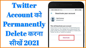 Twitter account ko permanently delete kaise kare | How to delete Twitter account full guide 2021