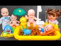 125 Minutes Satisfying with Unboxing Happy Baby Alive Yellow Swimming Pool Video | Review Toys ASMR