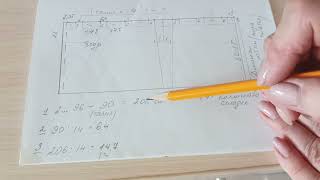 Как рассчитать складки на юбке (платье)