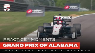 Top moments from Practice 1 // 2024 Grand Prix of Alabama at Barber | INDY NXT by Firestone