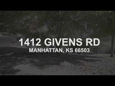 1412 Givens Rd, Manhattan, KS home video tour
