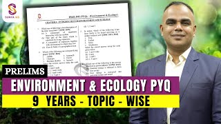 Environment & Ecology | 9 Years Topic Wise Prelims PYQs Discussion | UPSC CSE | SunyaIAS