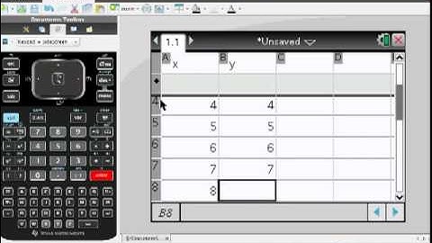 TI-Nspire CX Mini-Tutorial: Scatterplots