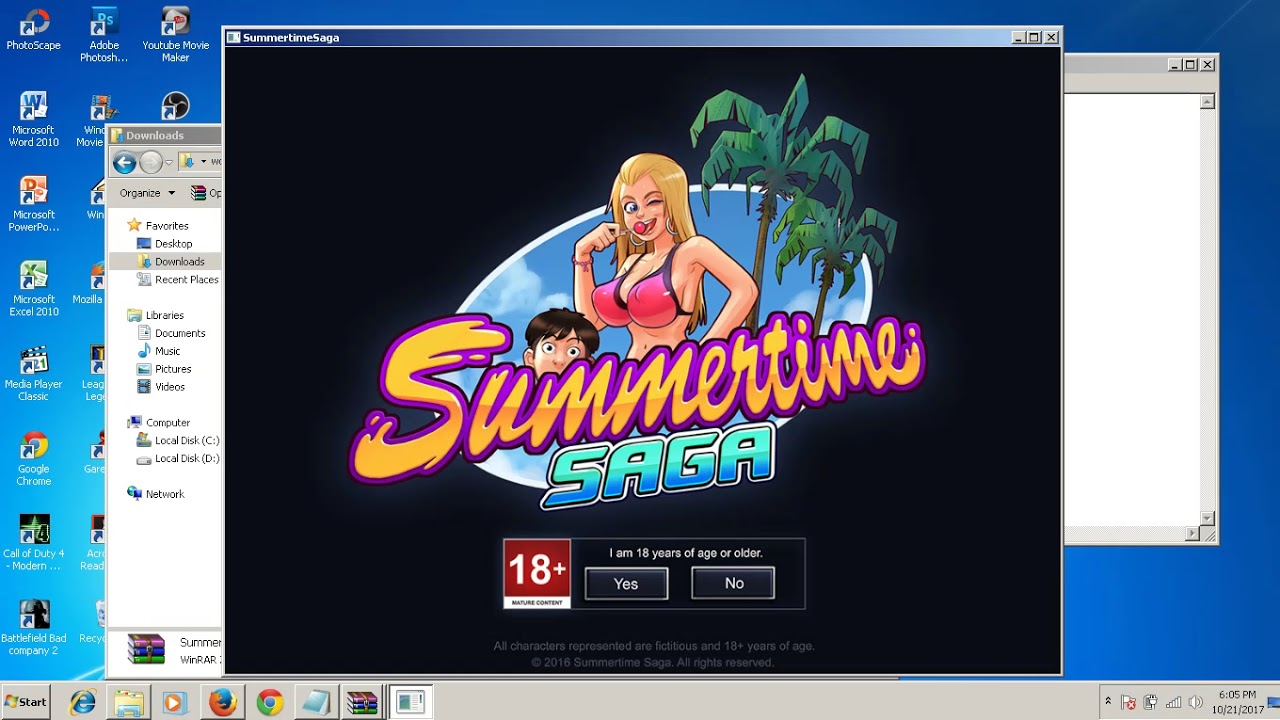 Cara instal game summertime saga - YouTube