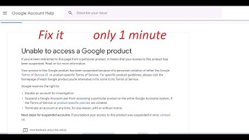 Unable to access Google product /Fix it / Only 1 Minute / with proof/#1