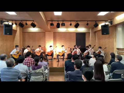 クラシック・ギター部　ギター四重奏のための「げんこつ山の一夜」（藤井敬吾）「フーガ　げんこつ山のたぬきさん」（ロッコーマン神戸プチ発表会）