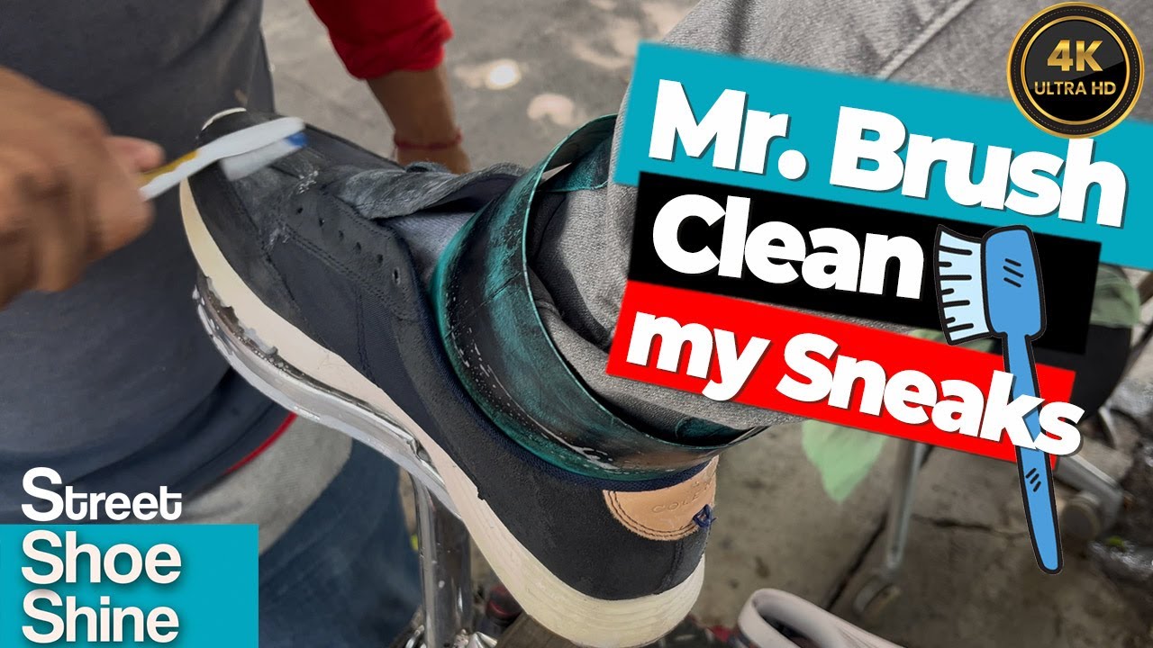 Кроссовки ASMR SHOE SHINE✨✨ Чистка зубной щеткой MAGIC 