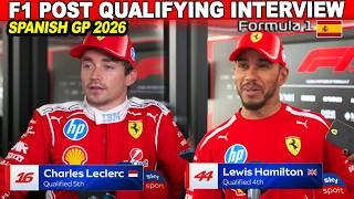 Lewis Hamilton, Charles Leclerc & Drivers Post Qualifying Interview |2026 Spanish Grand Prix