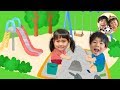 【普段遊び】公園で砂遊びもしたよ♪ガチャガチャをしてお家へ帰ろう❤　スライム　アンパンマン　お出かけ　開封　わくわくママ