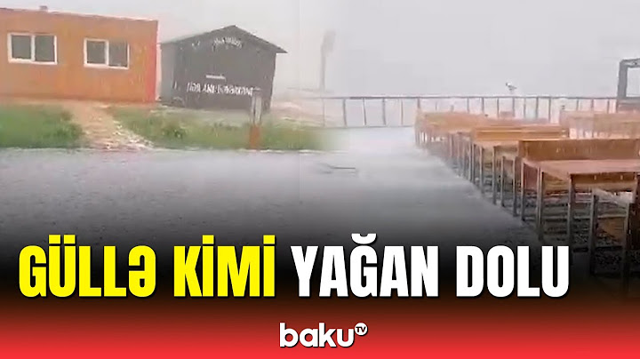 Şahdağa güclü dolu yağdı | Qusardan görüntülər