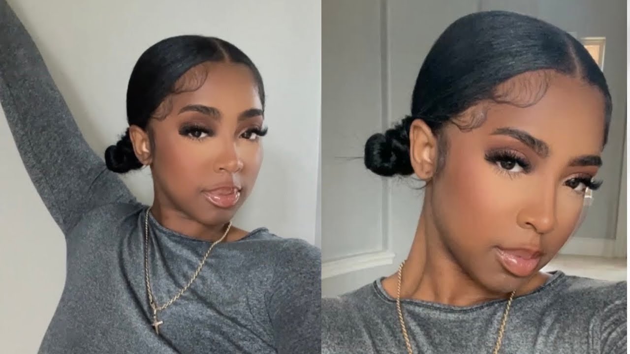 Low Knot Bun On Natural Hair No Hair Added! ( Natural Hair Hairstyles