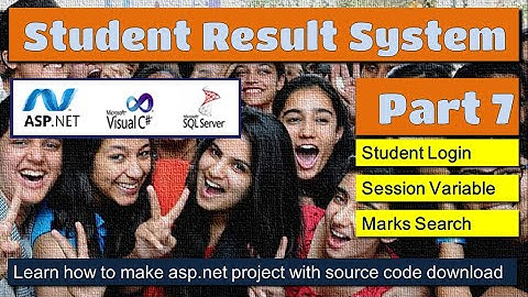 Student Result System Part7 | Student Login Search | asp.net C# project with source code download