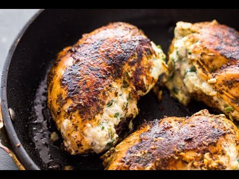 Cream Cheese Spinach Stuffed Chicken (Low-carb, Keto)