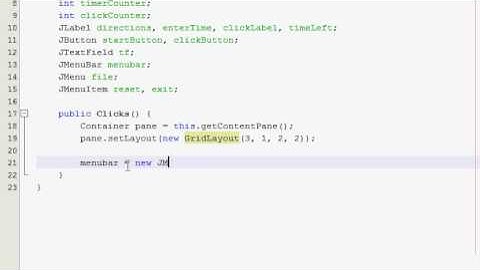 Java GUI Tutorial 31 - Click counter & timer (Part 1 of 4)