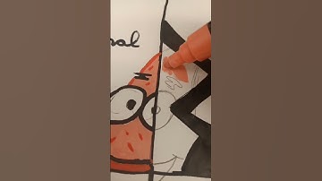 I drew Patrick Star in 4 different styles