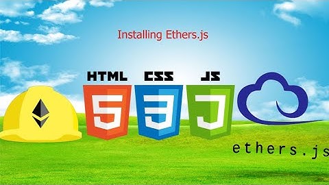Installing Ethers.js