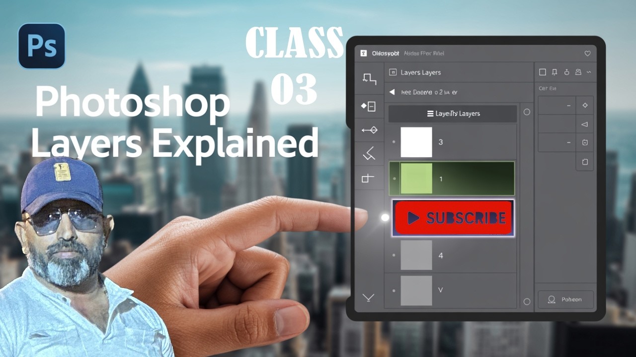 Adobe Photoshop - Class 3 Layers Panel, Blending Modes, Lock Options
