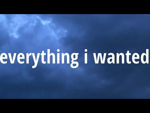 Billie Eilish - everything i wanted (Lyrics) class=