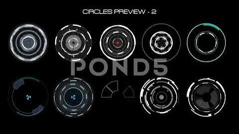 Royalty Free | Hud Circles Elements Infographic