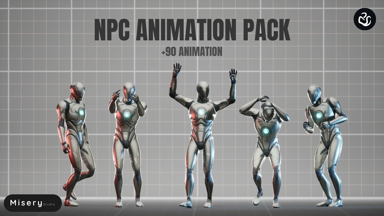 Npc Animation NPC Animation Pack | Game Ready Animations | Showcase | Misery Studio ...