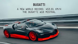 BREAKING BARRIERS: BUGATTI W16 MISTRAL sets new record for fastest open-top car in the viral video