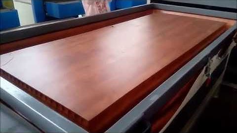 WPC door board laminating machine