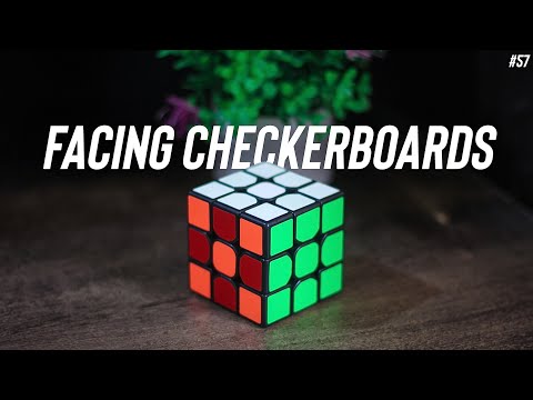 Facing Checkerboards Pattern - Rubik’s Cube 3x3 Pattern