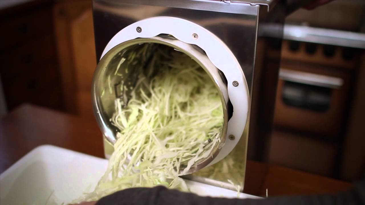 Cabbage Shredder Product Demonstration 