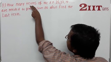 AP & GP Ex9.3 Q7 Class X ICSE | IIT JEE  How many terms of the A.P. 25, 22, 19