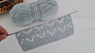 Zarif Ve Şık Yelek Şal Hırka İçin İki Şiş Örgü Modeli ✅️ Knitting Crochet.