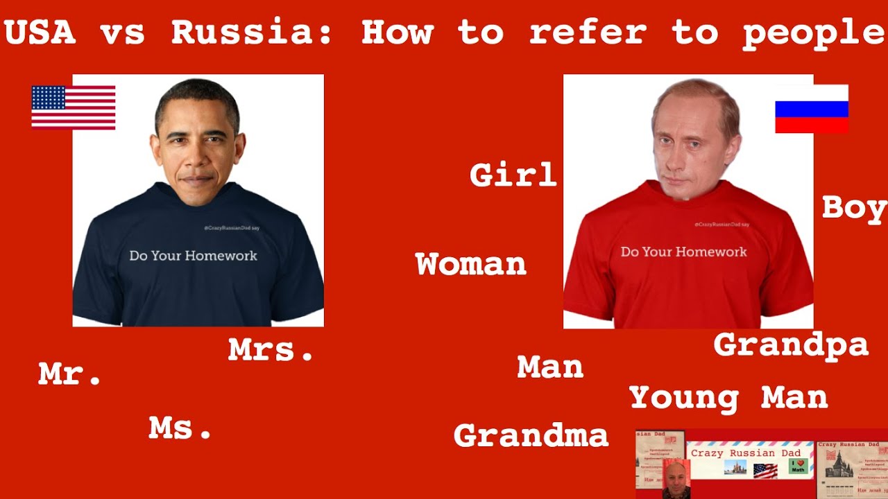 USA vs Russia: How to refer to people? - YouTube
