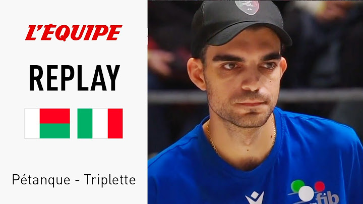 Championnat du monde pétanque - Le replay de la finale triplette entre Madagascar et l'Italie