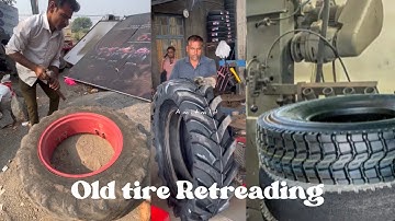 How to Change Ringtread on Tyre Casing by Recap || The Most Amazing Process of Retreading Old Tyre