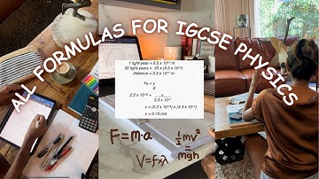 IGCSE Physics : All The FORMULAE You MUST KNOW ! (2023 - 2025 Syllabus)