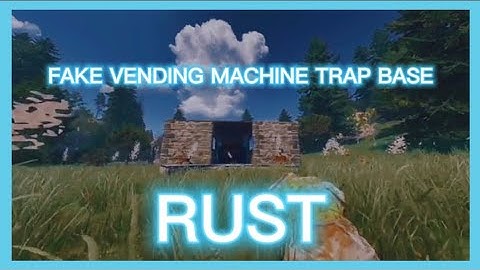 RUST - Fake Vending Machine Trap Base With Hidden Laser Detectors