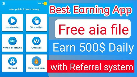Best free aia file of Earning App | Earn 500$ Daily | 2021