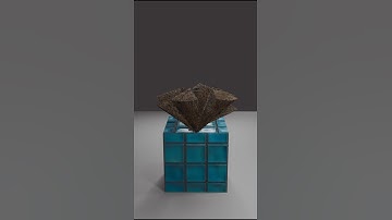 Satisfying Cone vs Cube Breaking Animation #3dart #blender #animation #shortsvideo #satisfying