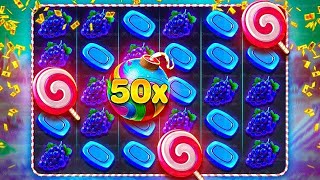 🍭 Sweet Bonanza 🍭1200₺ Çok Küçük Kasa ile Kalp Yağmuru! | Kombolar Büyük Vurgun Getirdi! | Big Win!