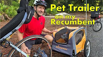 A Pet Trailer on My Recumbent Bike - And Otters!!
